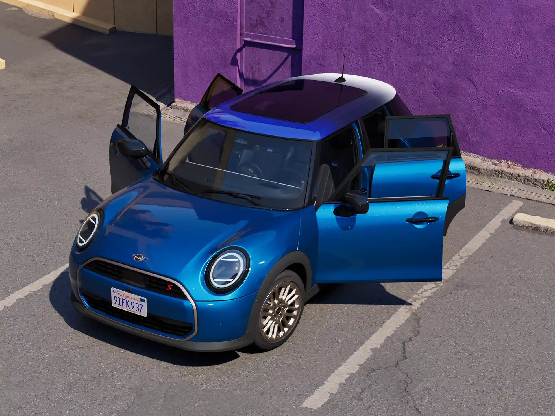 MINI Cooper 5 portas - Portas abertas