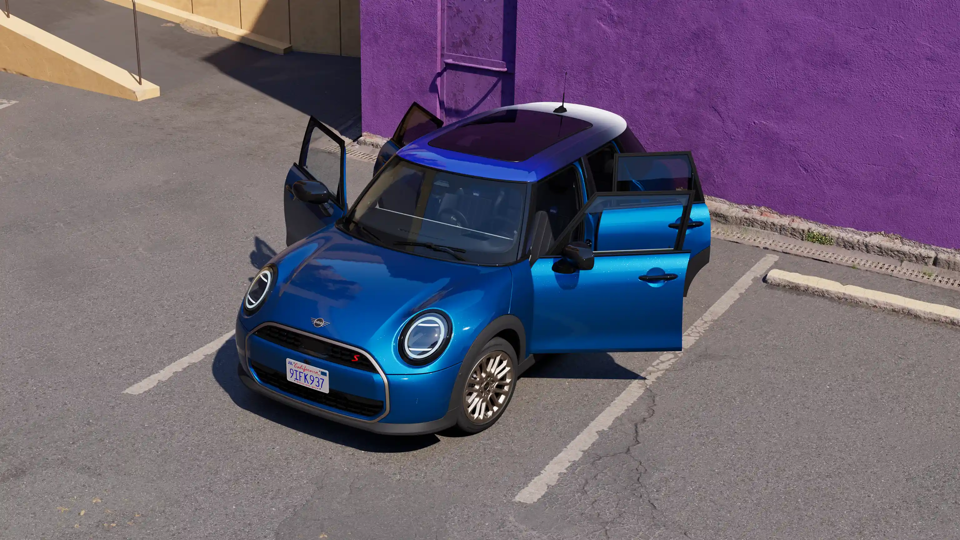 MINI Cooper 5 portas - Portas abertas