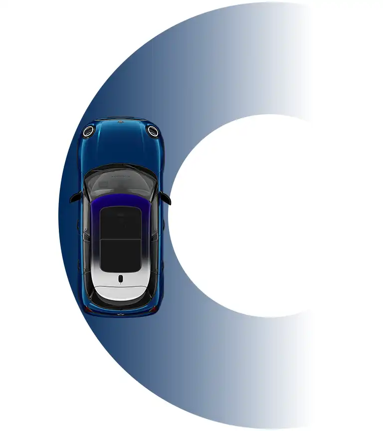 MINI Cooper 5 portas – Diâmetro de viragem