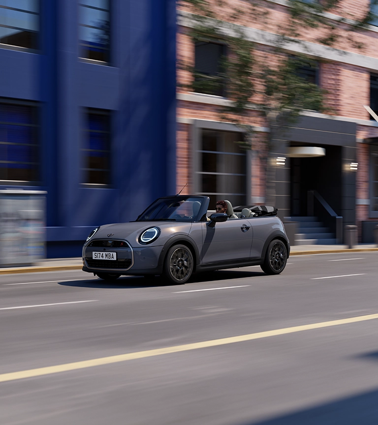 MINI Cooper Cabrio – vista frontal – Sparkling Copper Grey