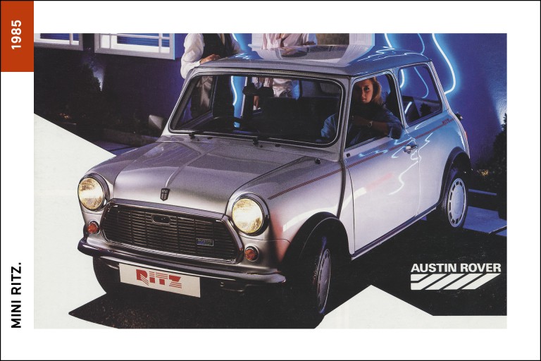 MINI Ritz, de 1985, com a cor exterior metalizada Silver Leaf.